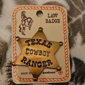 Vintage Texas Cowboy Ranger Badge - USA